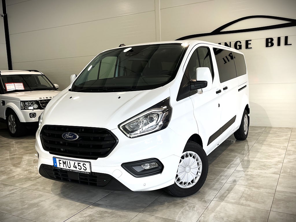 Ford Transit Custom 340 2.0 SelectShift 9 Sits Drag Moms Lång Euro 6