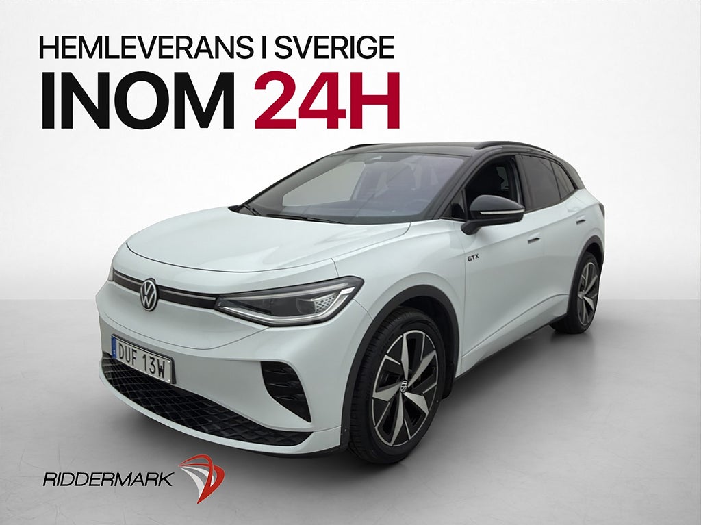 Volkswagen ID.4 GTX 299hk Halvskinn IQ.Light CarPlay MOMS