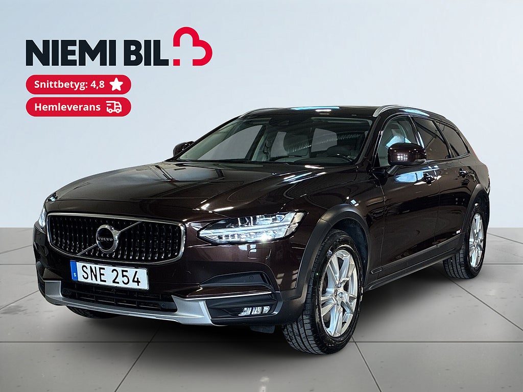 Volvo V90 Cross Country D4 AWD Aut Pro Cockpit HuD Drag Värmare Pano Skinn S&V