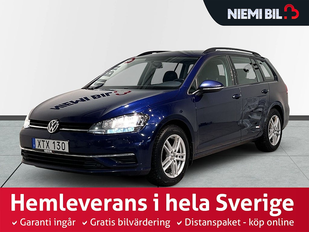 Volkswagen Golf Sportscombi TSI Kamera Drag Motorvärmare Carplay SoV