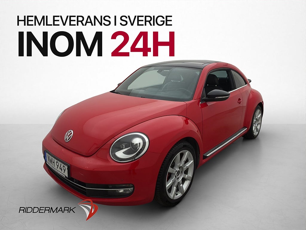 Volkswagen Beetle GT Fender Kamera Skinn Farthållare Navi