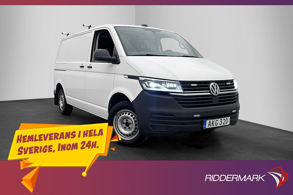 Volkswagen Transporter T30 2.0 TDI Värmare Drag CARPLAY Moms