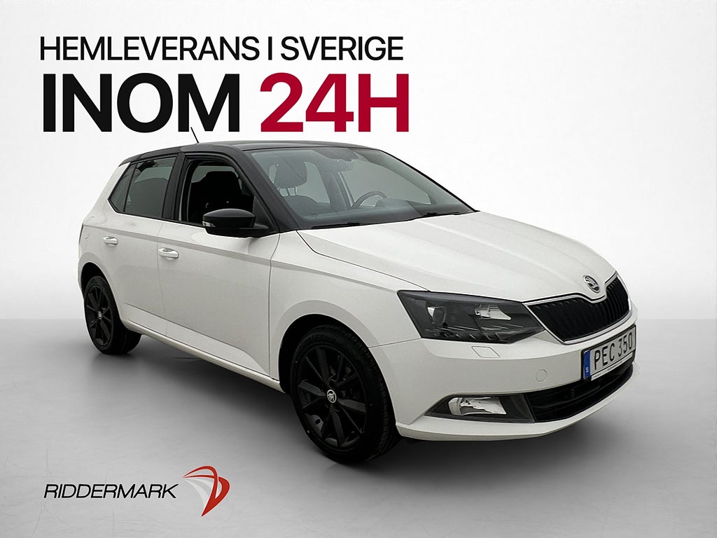 Skoda Fabia 1.2 TSI 90hk Style M&K Värmare CarPlay Sensorer