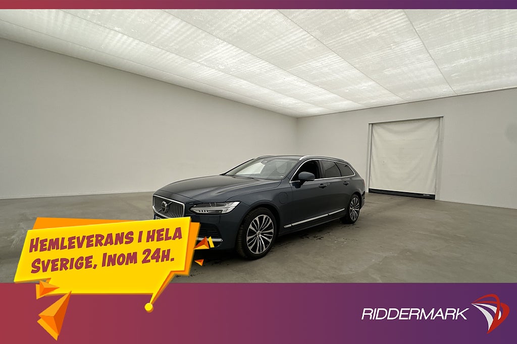 Volvo V90 Recharge T6 AWD Core H/K 360° Skinn Drag MOMS