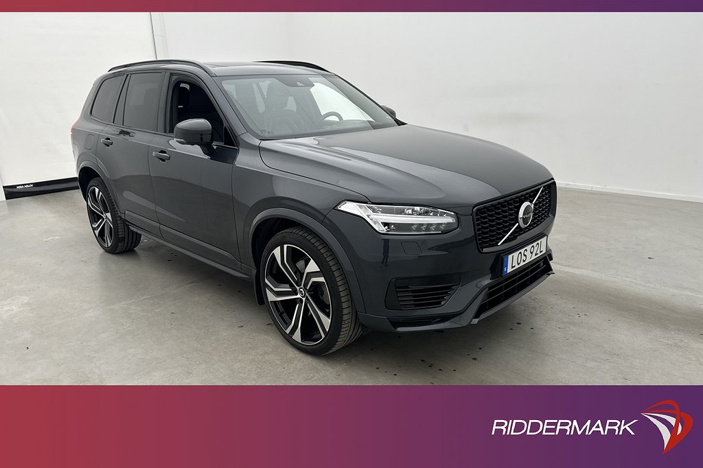 Volvo XC90 Recharge T8 456hk R-Design 7-Sits B&W Luft Pano