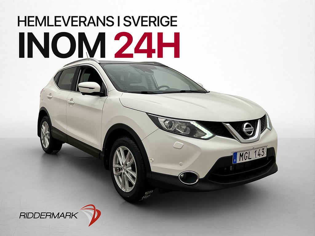Nissan Qashqai 1.6 dCi 130hk Tekna Pano 360° Navi 0.49 l/mil