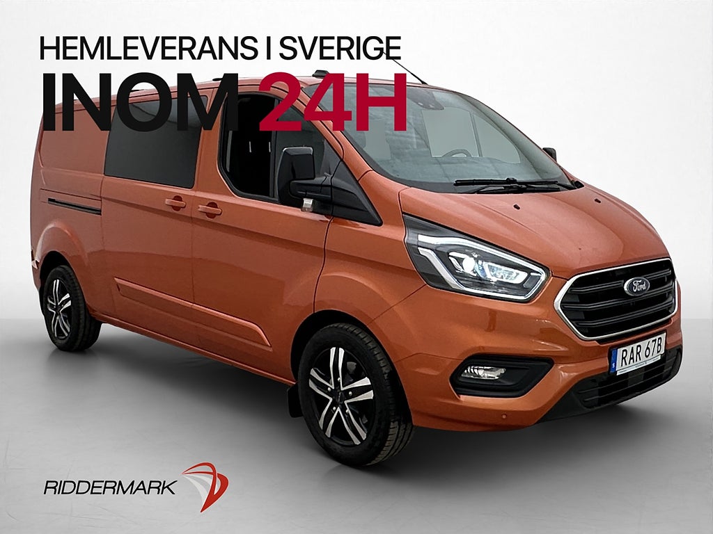 Ford transit-custom CrewVan 170hk Värm Drag CARPLAY 3091Mil