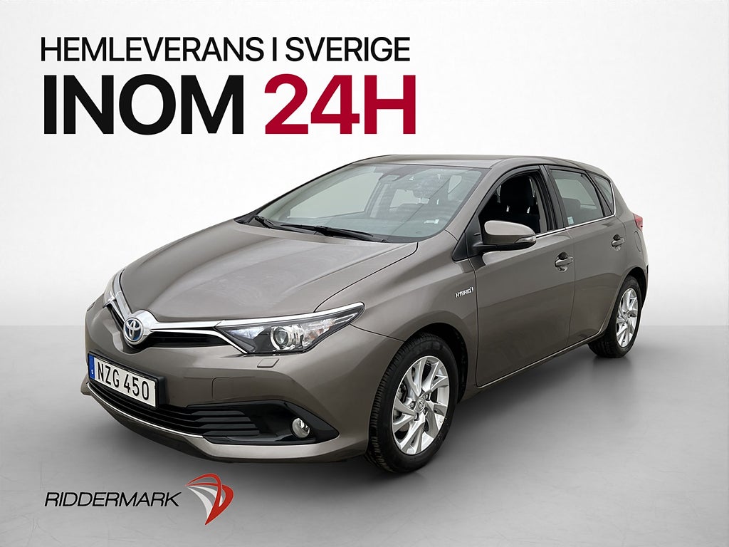 Toyota Auris Hybrid 136hk 1 Brukare Backkamera Låga Mil