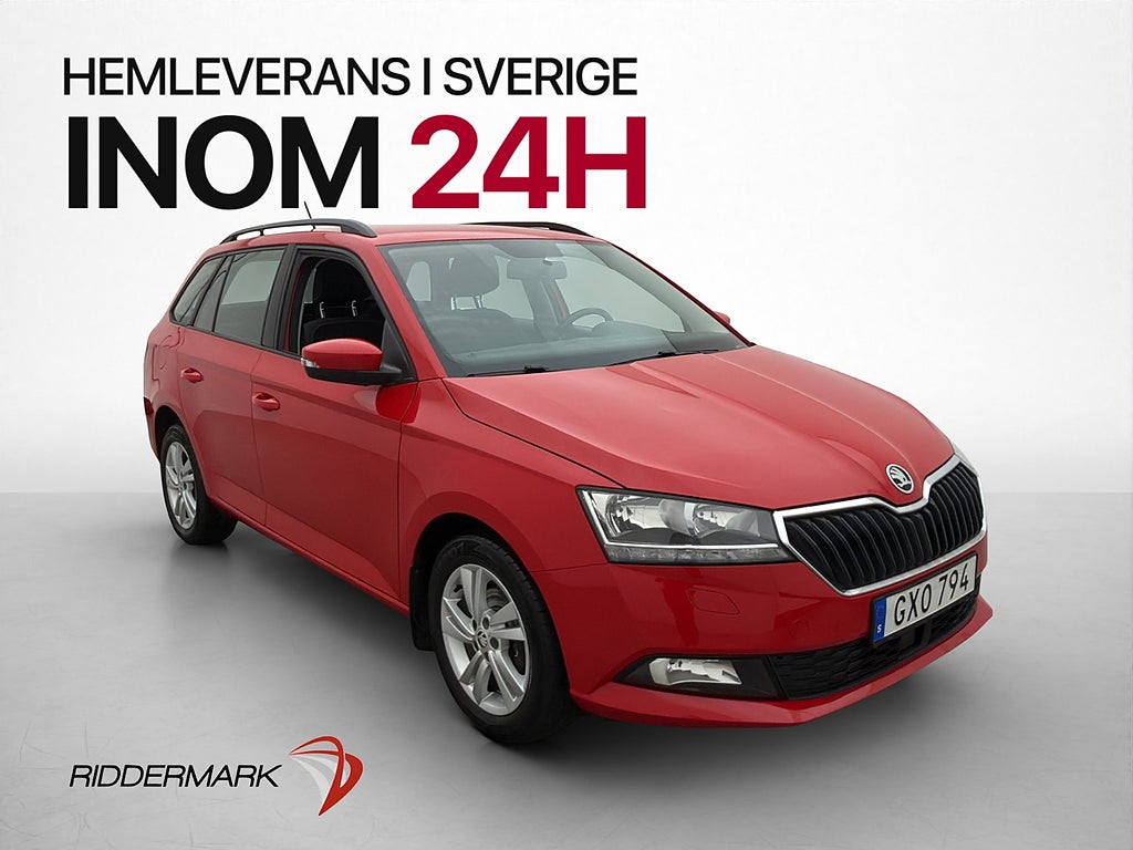 Skoda Fabia 1.0 TSI 95hk Style Farthållare Carplay