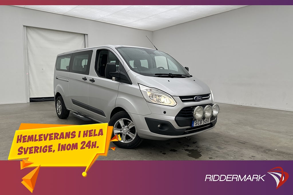 Ford Transit Custom Kombi Lång Värmare Drag B-Kamera 9-Sits