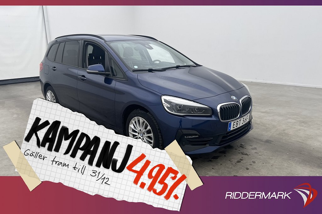 BMW 216 i Gran Tourer Sport Line 7-Sits HUD Drag 4,95% Ränta