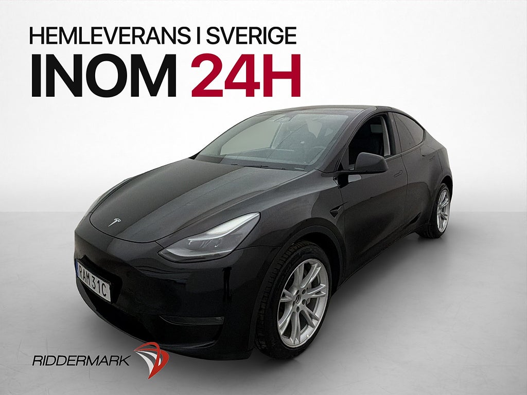 Tesla Model Y Long Range AWD Moms Drag Värmare Kamera AP