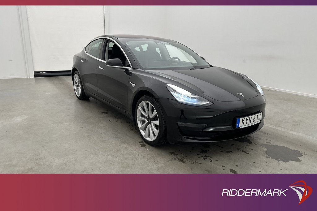 Tesla Model 3 Long Range AWD Autopilot Panorama Sv.Såld MOMS