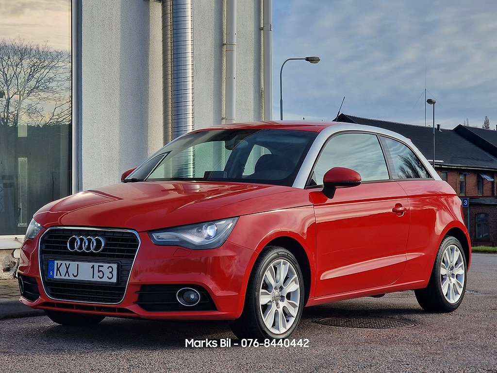 Audi A1 1.6 TDI 105hk/Ny Serv/Ny Bes/ Xenonljus/