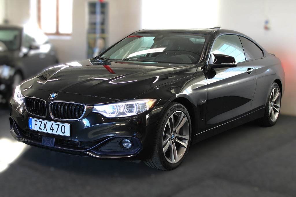 BMW 435 i xDrive Coupé |Taklucka|H/K|HUD|GPS|Läder|306hk