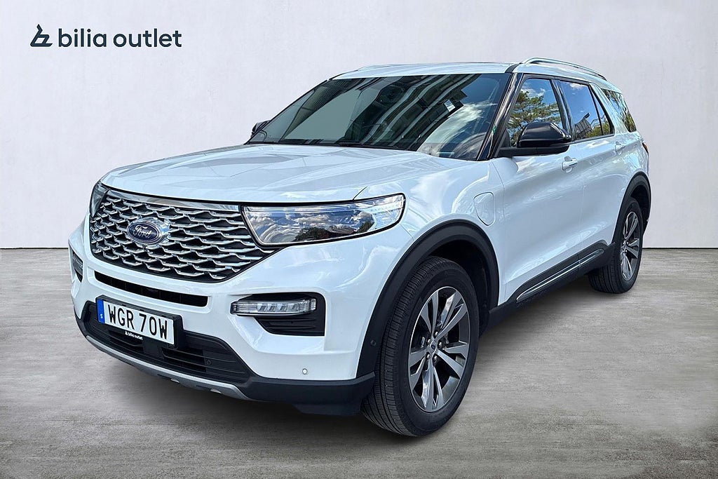 Ford Explorer Plug-In Hybrid Platinum 7-sits Panorama B&O Drag 360kam