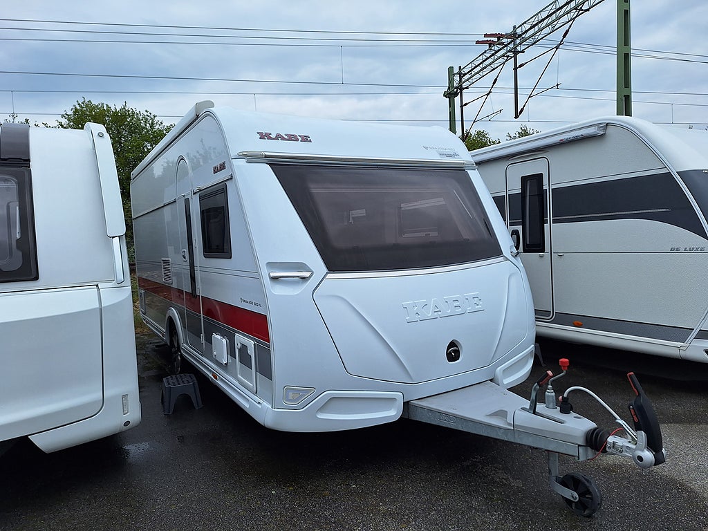 Kabe Smaragd 520 XL Dubbelbädd, AC, Boxmarkis, Nytt Tält