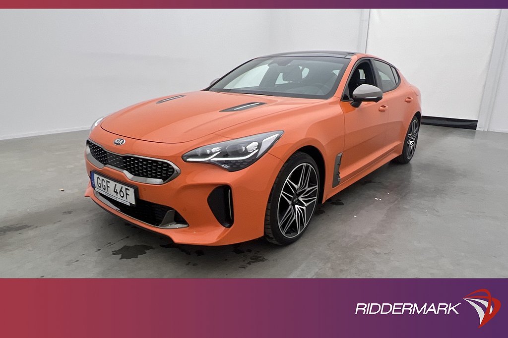 Kia Stinger GT V6 AWD 366hk Pano H/K HUD 360° Navi Elstolar