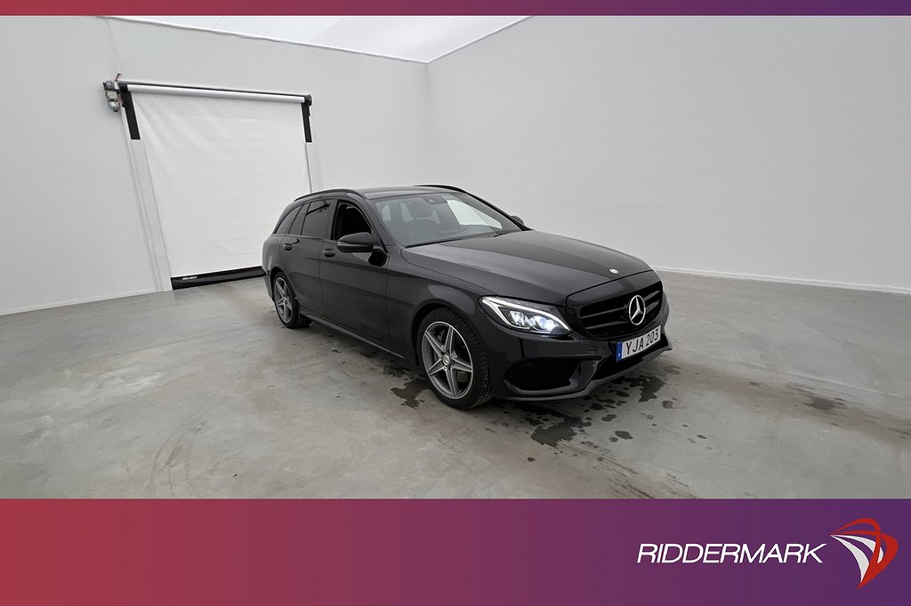 Mercedes-Benz C 300 T 245hk AMG Night Burm Skinn Kamera Drag