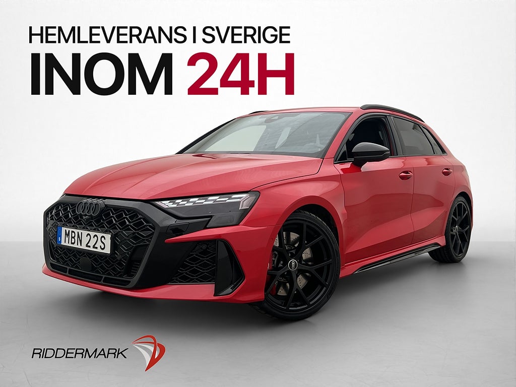 Audi RS3 Sportback Q 400hk Skalstolar Sportavgas Kolfiber