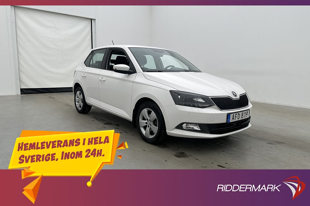 Skoda Fabia 1.0 TSI Style P-Sensorer CarPlay Farthållare