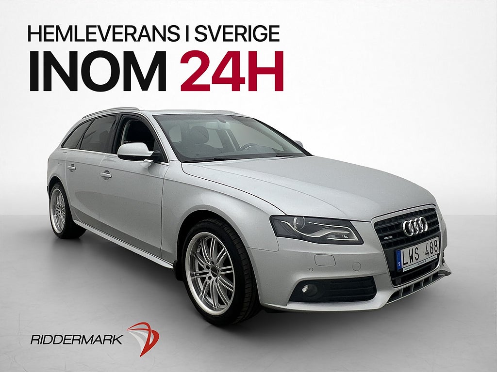 Audi A4 2.0 TFSI Quattro 211hk Poline Skinn P-Sensorer