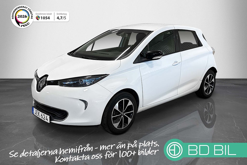 Renault Zoe R110 41 kWh Friköpt Batteri Backkamera Låga Mil 
