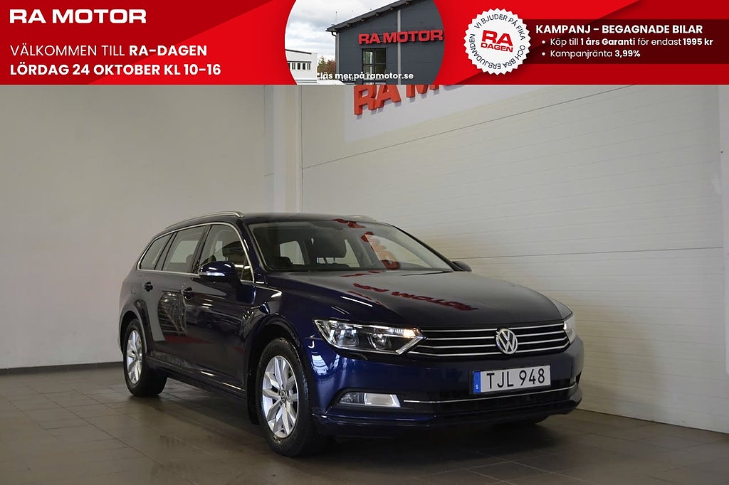 Volkswagen Passat Sportscombi 2.0 TDI 150hk Parkeringsvärmare P-Sensorer 2018
