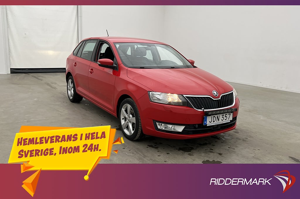 Skoda Rapid Spaceback 1.2 TSI Värmare Låg skatt 0,49L/Mil