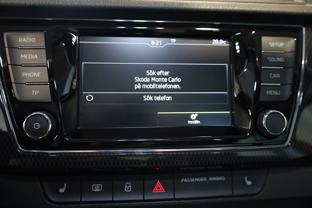 Skoda Fabia 1.2 TSI Monte Carlo Panorama PDC CarPlay Blåtand 2017