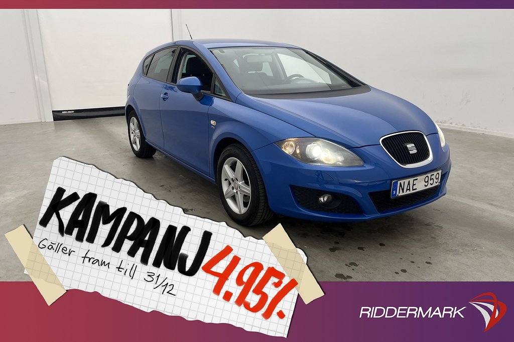 Seat Leon 1.2 TSI 105hk Psensorer Dragkr 4,95% Ränta