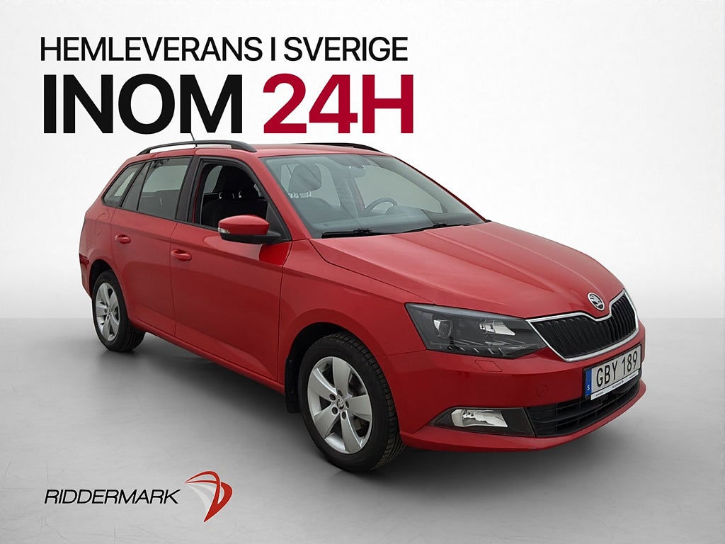 Skoda Fabia 1.2 TSI 90hk Style P-Sensorer CarPlay 0.47 l/mil