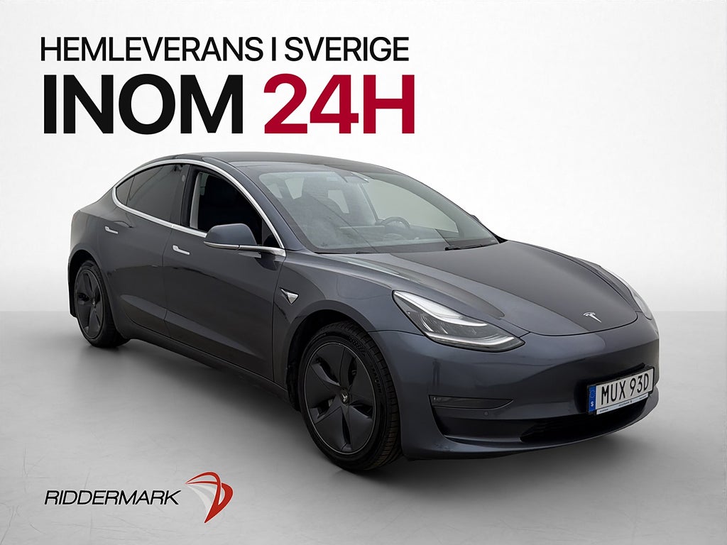 Tesla Model 3 Long Range AWD AP Dragkrok Svensksåld