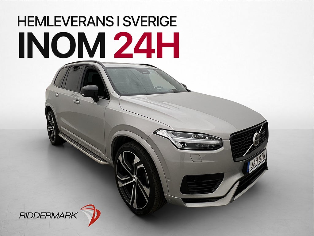 Volvo XC90 Recharge T8 AWD 7-Sits B&W Pano HuD 360 Skinn HuD