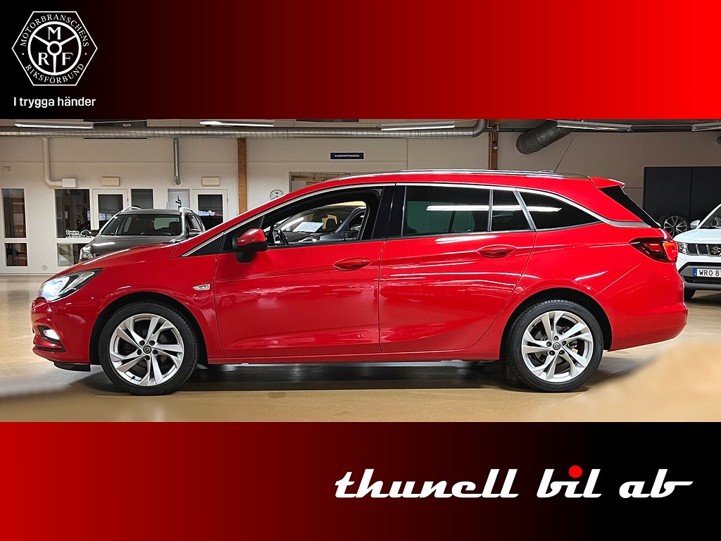 Opel Astra Kombi Dynamic 1.4T 125HK-VHJUL-DRAG-CARPLAY MM. 