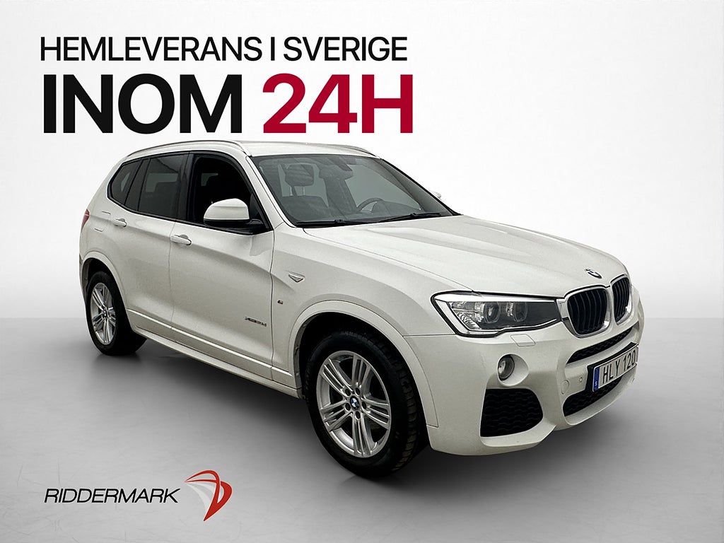 BMW X3 xDrive20d 190hk M Sport Navi HiFi Dragkrok Sensorer