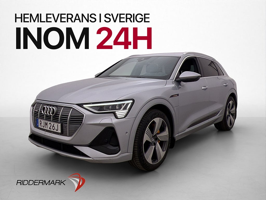 Audi E-Tron 55 408hk S-Line B&O Pano HUD Luftfjädring 360°