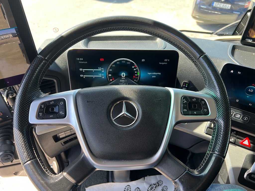 Mercedes-Benz Arocs 3251 Tridem Lastväxlare, Fullt Plogutrustad