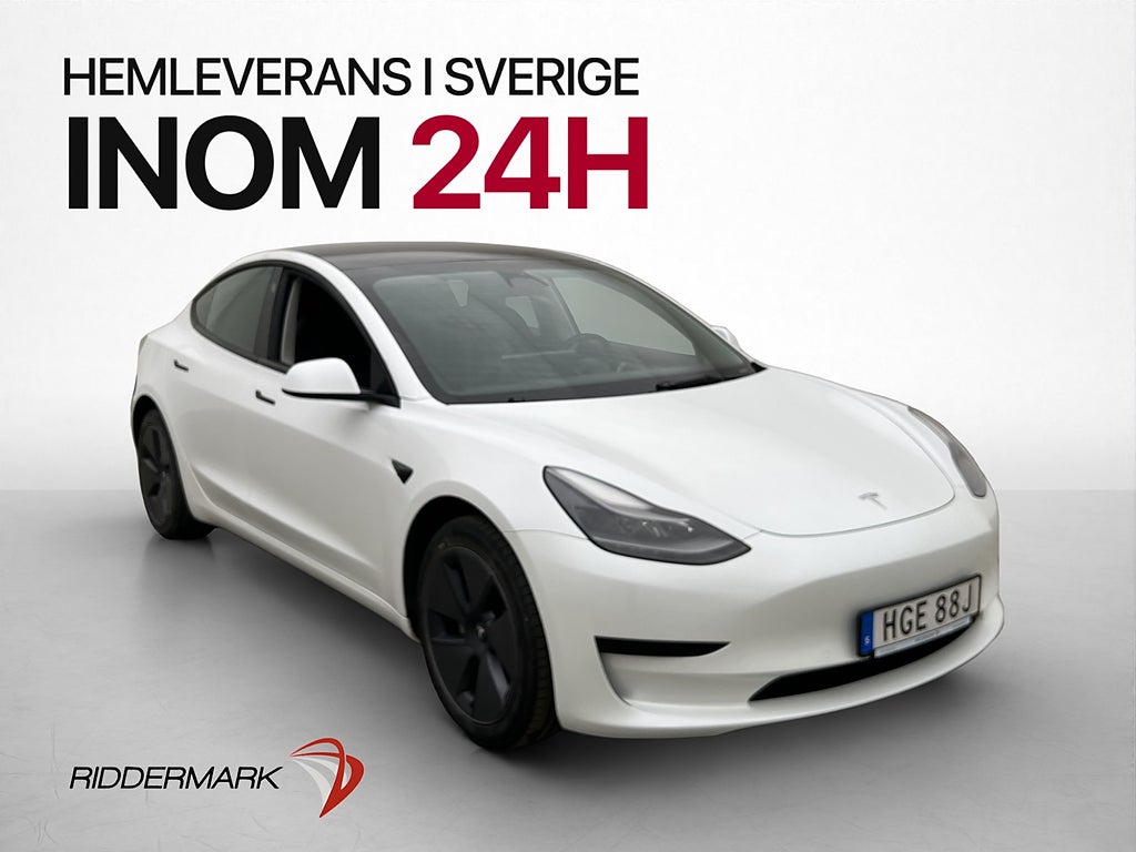 Tesla Model 3 Standard Range Autopilot Svensksåld Panorama