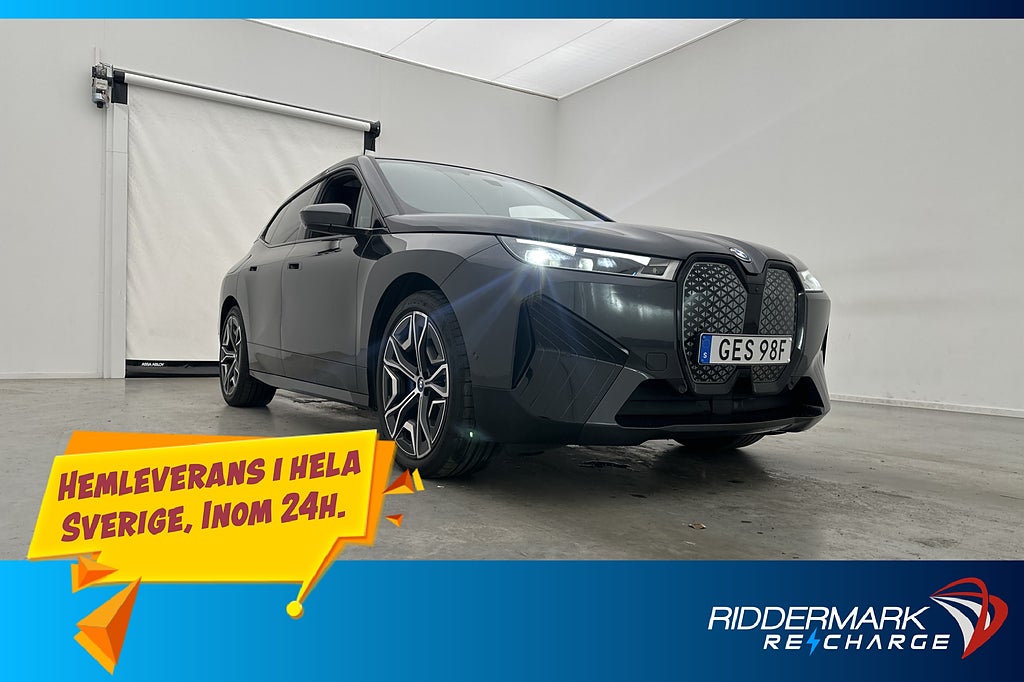 BMW iX XDrive40 Sport Sky Laser H/K Dragkrok 360° Head Up