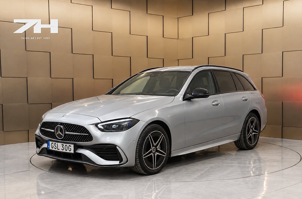 Mercedes-Benz C 300 T e AMG Line 360°  Ad. Farthållare  Burmester®