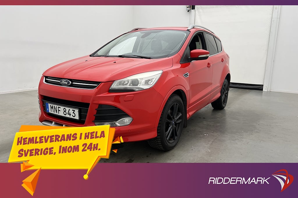 Ford Kuga AWD 163hk Titanium X P-Sensorer Halvskinn Dragkrok
