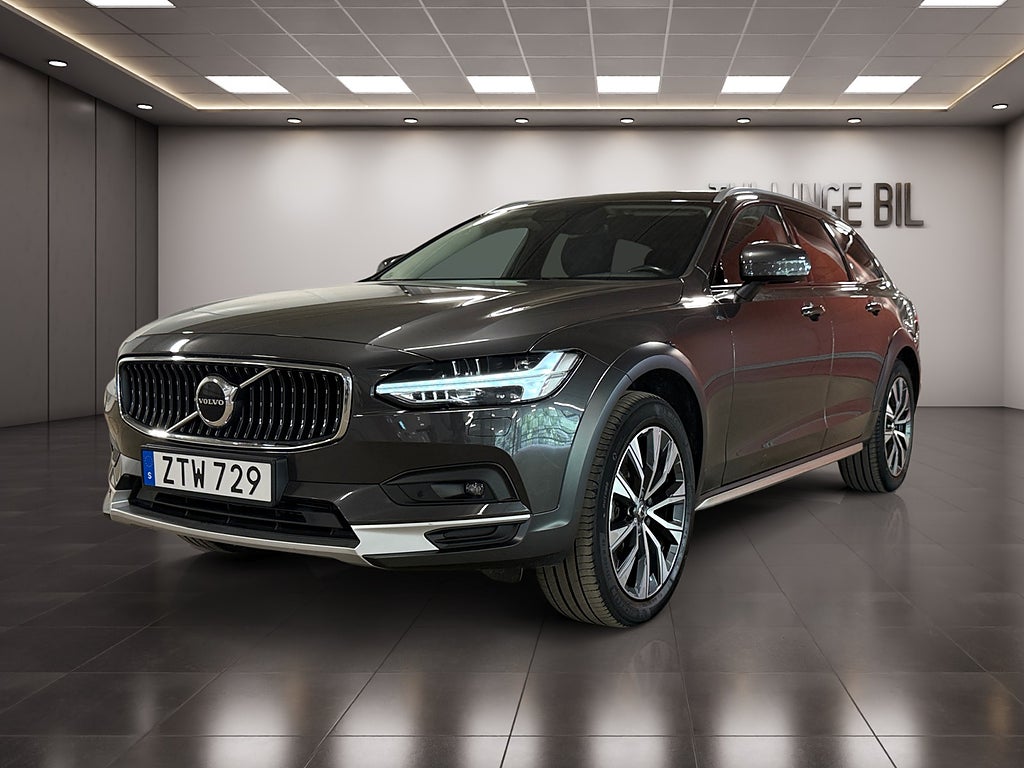 Volvo V90 Cross Country B5 AWD 235HK Momentum H/K B-Kamera Drag Värm Läder 19" 