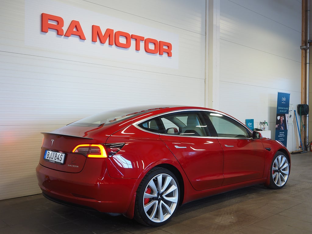 Tesla Model 3 Performance 513hk PPF Läder 20" Stiletto 2019