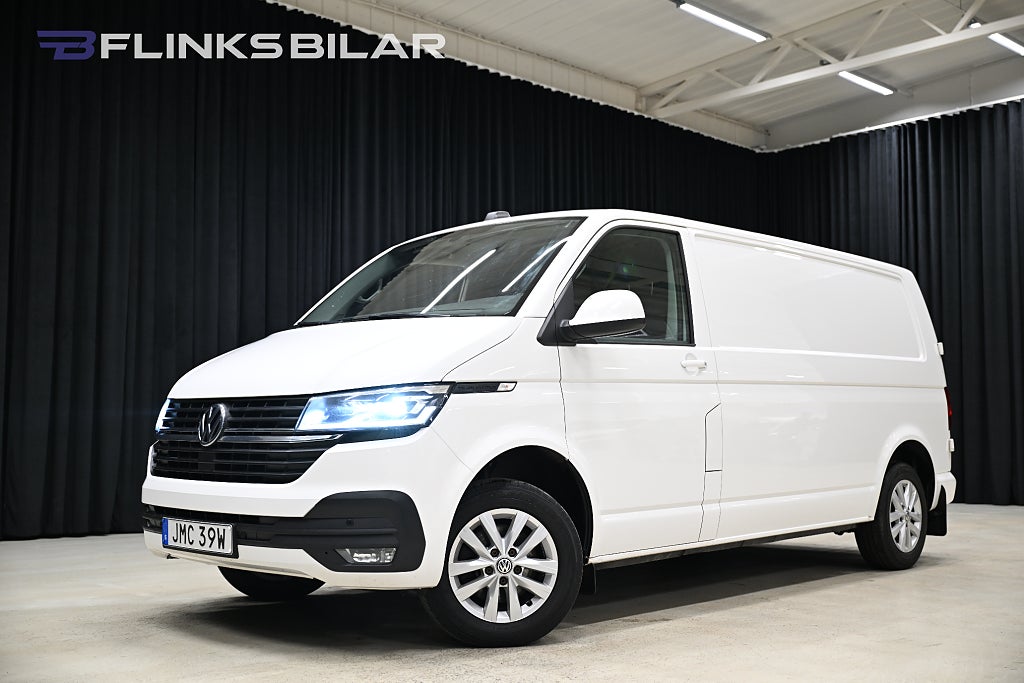 Volkswagen Transporter DSG 150HK L2|Drag|Värmare|LED|EnÄgare|AppleCarplay|Moms
