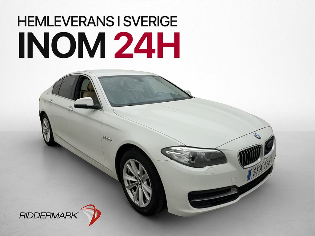 BMW 520d 190hk Sensorer Endast 0,41l/mil ISOFIX Farthållare