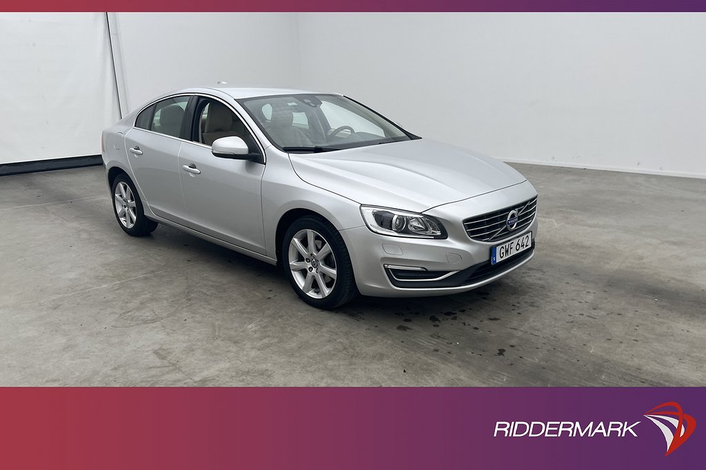 Volvo S60 T4 190hk Summum VOC Värm Skinn Rattvärme Keyless