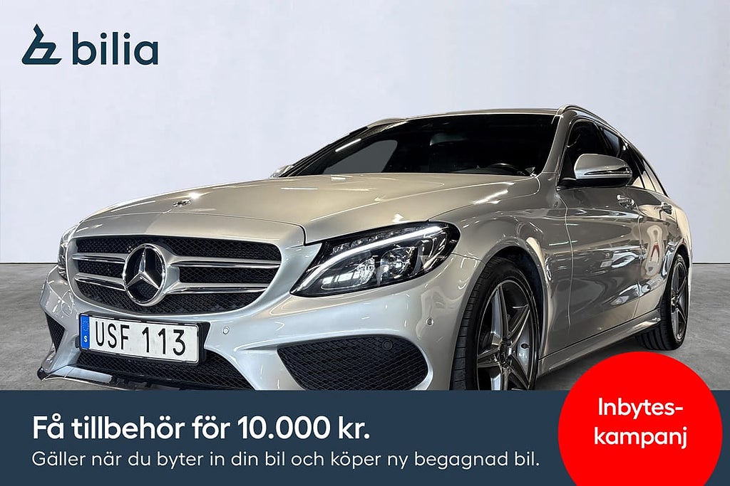Mercedes-Benz C200 AMG Burmester Dragkrok PDC
