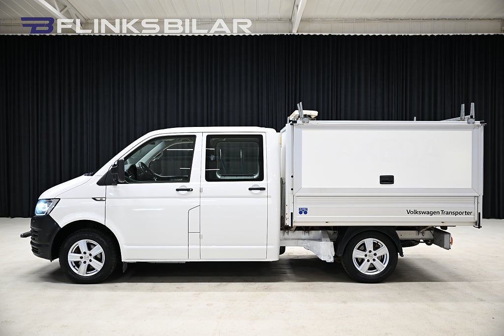 Volkswagen Transporter 4Motion 150HK Dubbelhytt|Kåpa|Inredd|LED|EnÄgare|Moms