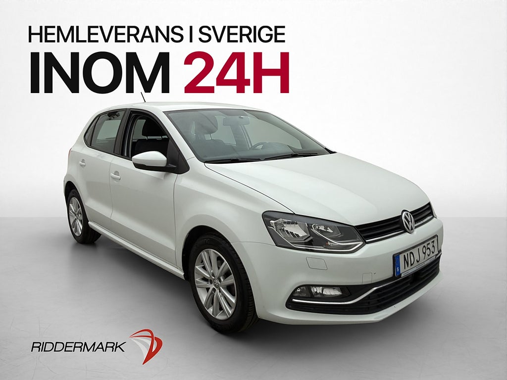 Volkswagen Polo 1.2 TSI 90hk Bluetooth Farthållare 0,47l/mil